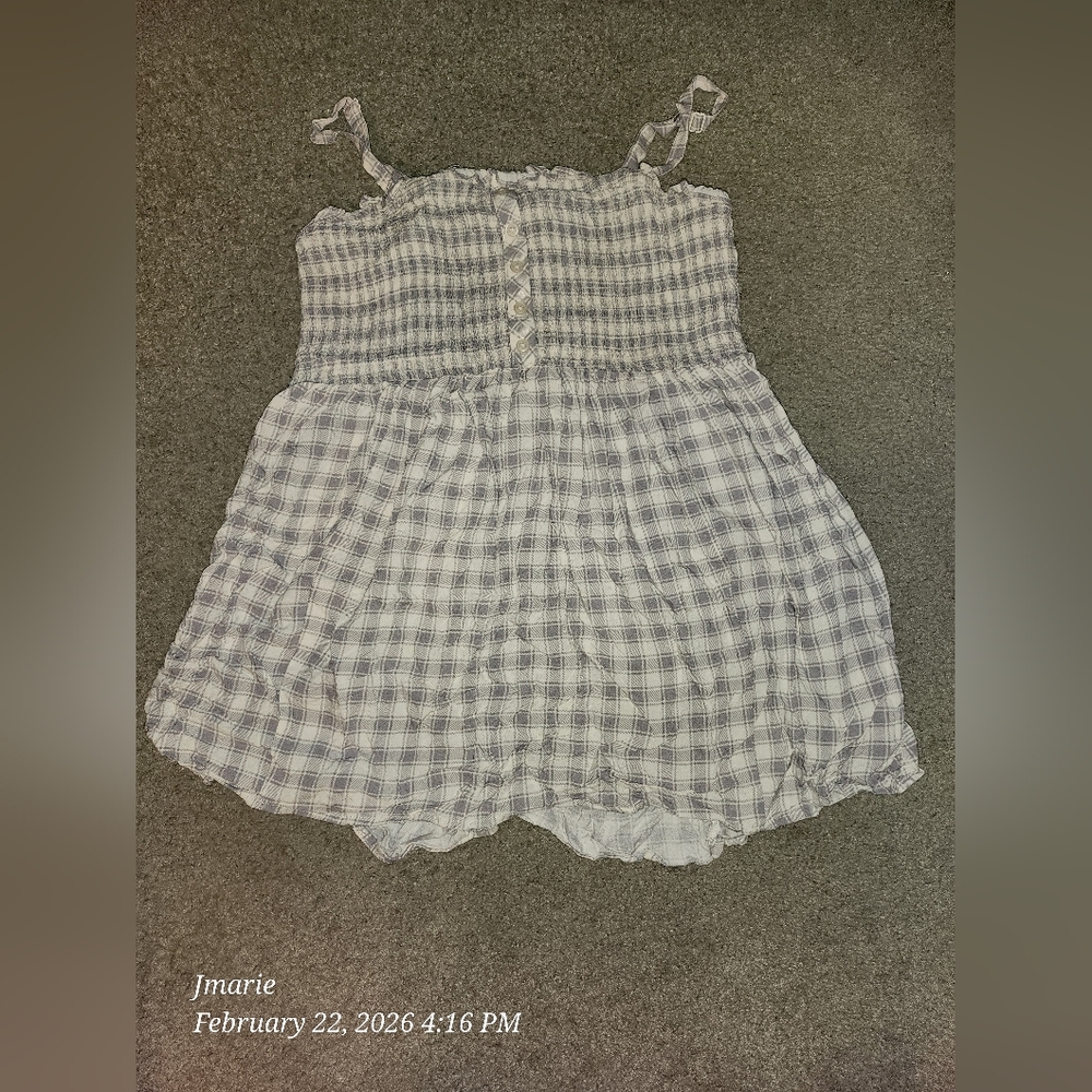 Torrid Plaid Smocked Babydoll Tank Top